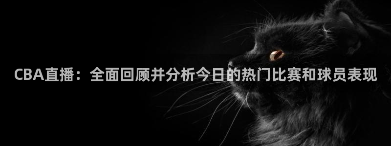 龙门令1至100集免费观看：CBA直播：全面回顾并分析今日的热门比赛和球员表现