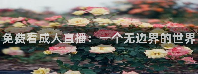 咪咕视频体育直播龙门：免费看成人直播：一个无边界的世界
